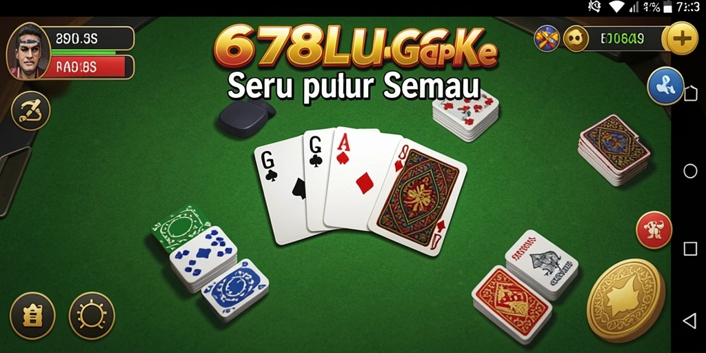 Screenshot gameplay seru dari permainan Gaple 678LUCK.