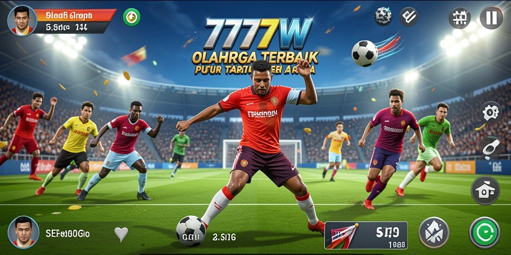 Tampilan gameplay menarik dari aplikasi Sportsbook 7777W.