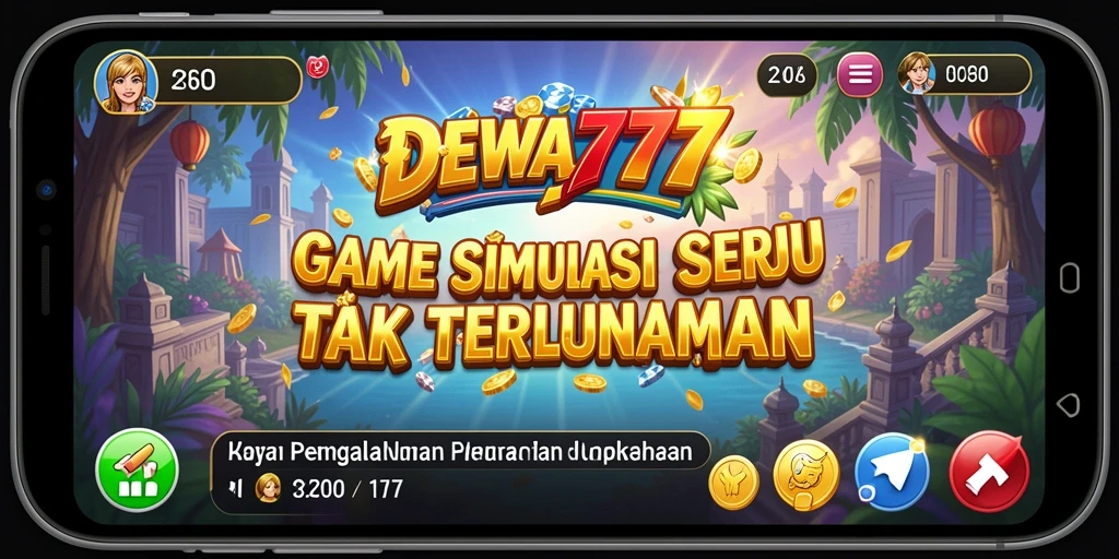 Tampilan gameplay DEWA777 yang mengasyikkan dan interaktif.