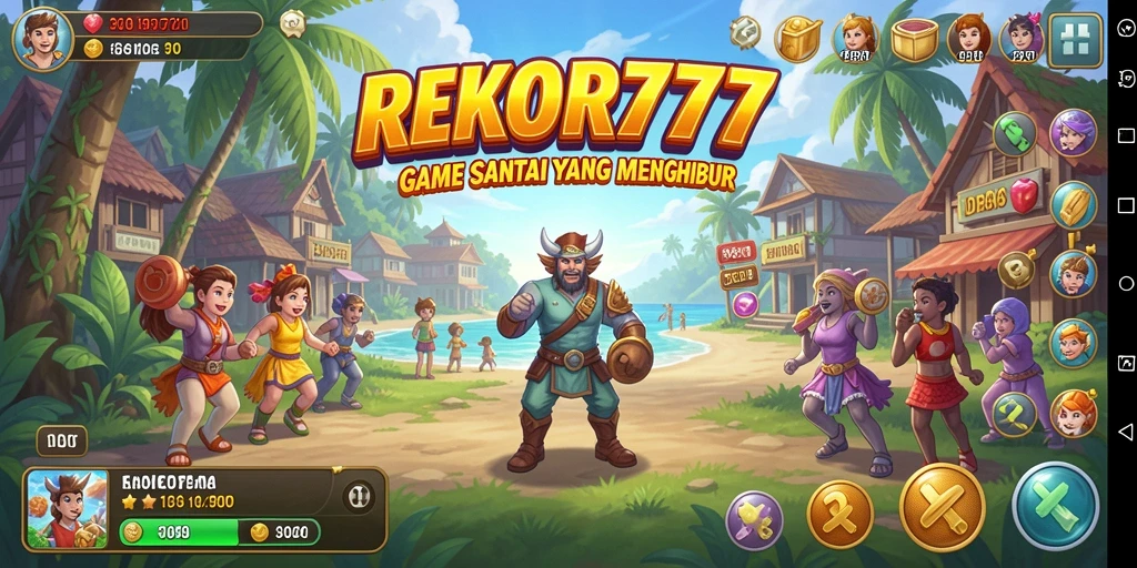 Tampilan gameplay REKOR777 yang seru dan menghibur.