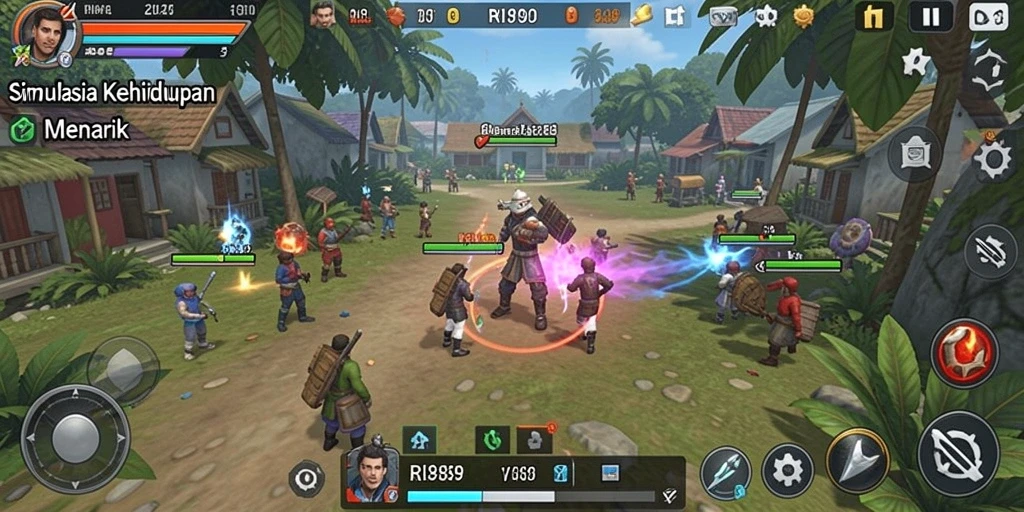 Tampilan gameplay menonjolkan interaksi karakter yang mendalam.