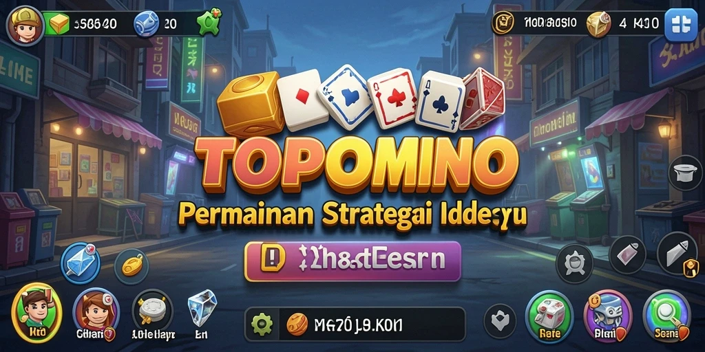 Tangkapan layar gameplay TOPDOMINO menunjukkan aksi seru dalam permainan Idle.