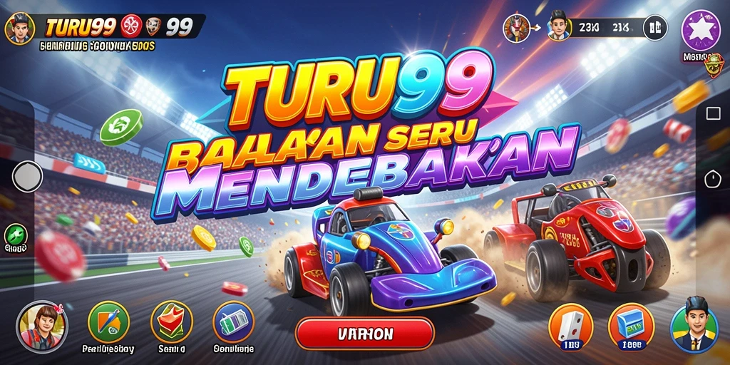 Gameplay balapan yang seru dan mendebarkan di TURU99.