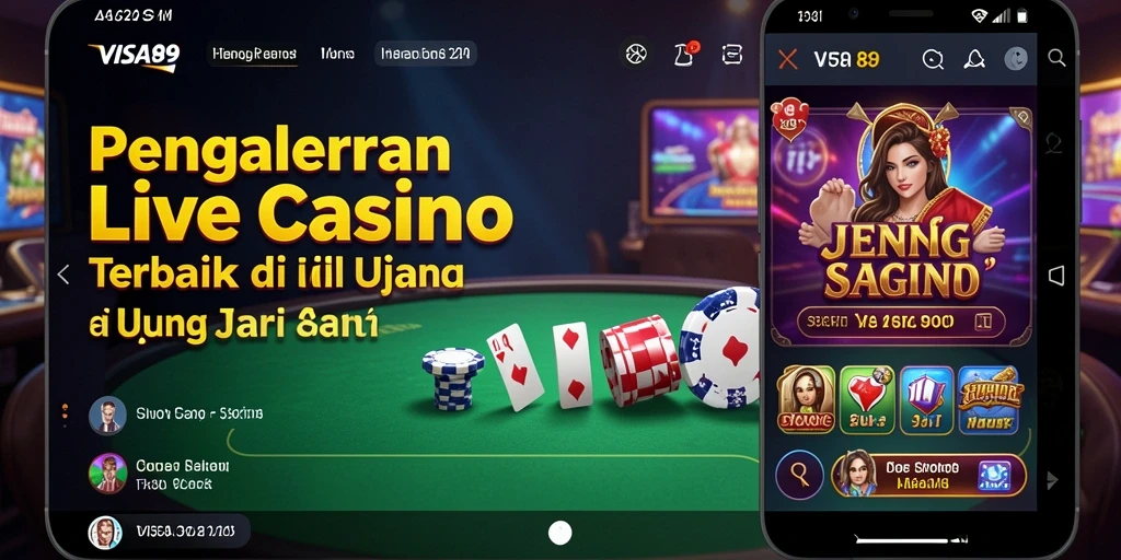 Tangkapan layar gameplay Live Casino yang menampilkan dealer profesional.